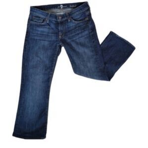 7 For All Mankind Hemmed Bootcut Jean Size 28 Inseam 23